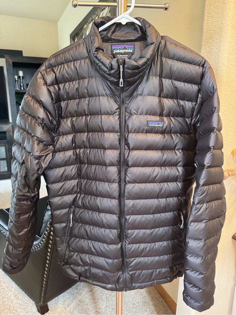 Patagonia Men's Black Quilted Down Puffer Jacket